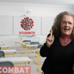 “Students were the real virus all along!” claims Dolores Cahill